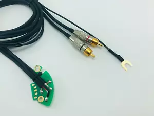 Cavo ricambio RCA phono giradischi Technics SL 1200 MK2 saldato pcb verde - Imagen 1 de 9