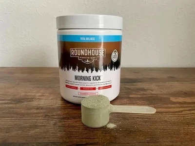 Roundhouse Provisions Morning Kick Power Greens Strawberry Lemonade 9.1 Oz - Image 1 of 4