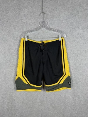 Мужские черные/желтые шорты для плавания Hawaiian Island Creations HIC 32 - Изображение 1 из 4