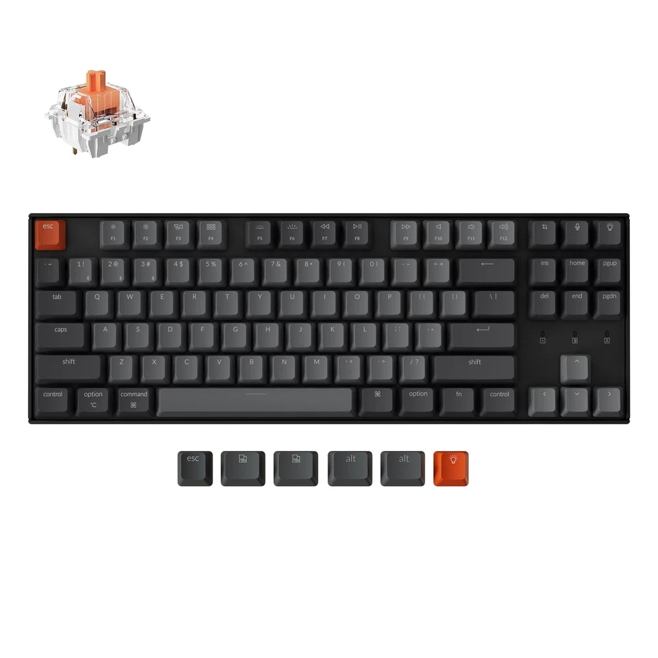 K8 Wireless Mechanical Keyboard – Silent Red Switch for Quiet Office and Gami... - Image 1 of 4