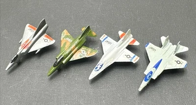 4 VTG Tootsie Toy Metal Diecast Fighter Jets F-4, F=15, F-16, F-106 - Image 1 of 4
