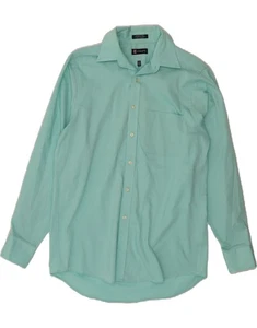 CHAPS Mens Classic Fit Twill Shirt Size 15/15 1/2 Medium Turquoise Classic AV01 - Picture 1 of 3