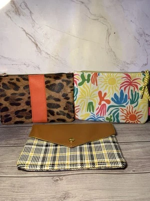 IPSY Bolsa Lote de 3 IPSY Bolsas de Maquillaje Cosmético Bolsas de Belleza VACÍAS Foto 1 de 4