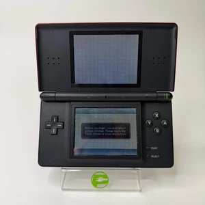 Nintendo DS Lite Handheld-Spielkonsole nur USG-001 Schwarz/Rot - Bild 1 von 11