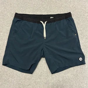 Vuori Kore Shorts Men's L Blue Casual Lightweight Breathable 7" Inseam - Picture 1 of 9