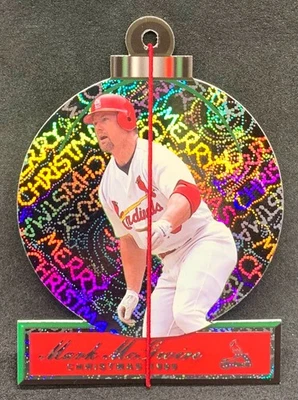 2000 Pacific MARK MCGWIRE Cardinals enfeite de Natal folha cortada SP # 16 - Imagem 1 de 2
