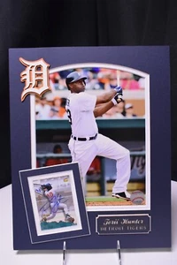 Torii Hunter Detroit Tigers Signed Card and Custom Matting - Picture 1 of 7