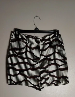 Женские шорты с геометрическим принтом Topshop размер 6 - Изображение 1 из 4