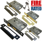 Door Lock Fire Rated 3 Lever Sash Lock With Keys Various Finishes - 3 Inch 76mm