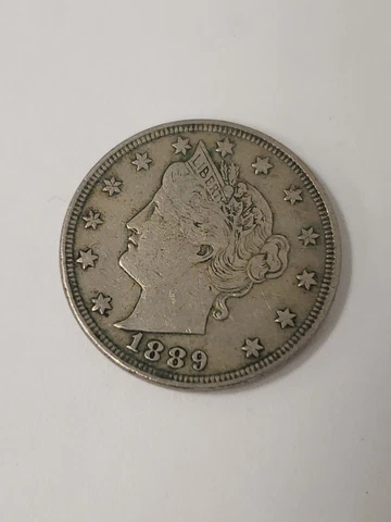 UNDER WHOLESALE BID- 1889 EXTRA FINE LIBERTY NICKEL Cover