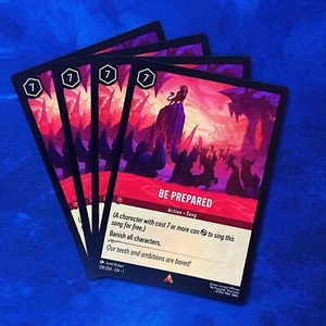 4x Be Prepared Action Song PLAYSET Lorcana The First Chapter Disney Set 1 128 - Bild 1 von 3