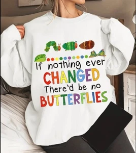 The Very Hungry Caterpillar Storybook Adult White Sweatshirt. Adult Sz XL - Picture 1 of 3