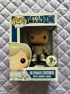Funko Pop Star Wars 16 Luke Skywalker (Stormtrooper) (ECCC) - Imagen 1 de 9