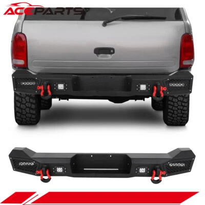 For 1998-2003 Dodge Durango Complete Texured Steel Rear Bumper w/ LED Lights - Image 1 of 2