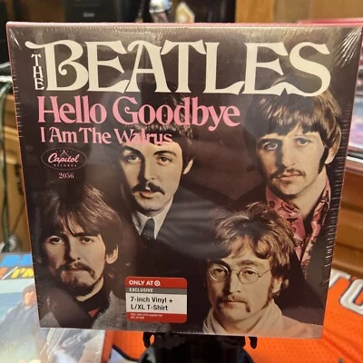 THE BEATLES Hello Goodbye I Am The Walrus Vinyl Record & XL T-Shirt Gift Set - Image 1 of 4