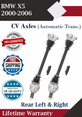 Eje CV trasero izquierdo y derecho OE para BMW X5 2000-2006 3,0 L 4,4 L garantía de por vida Foto 1 de 4