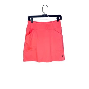 Jofit pull on stretch skort pink/orange activewear pockets women's size small - Picture 1 of 4