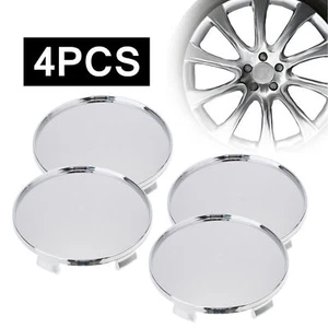 4Pcs Universal Car Wheel Centre Hub Cover Center ABS Rims Cap Silver 69mm-65mm - Picture 1 of 10