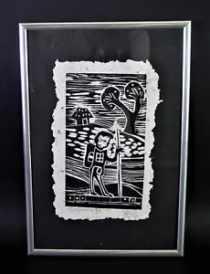 expressiver Holzschnitt SPAIN - EL ARPONERO - Auflage 3/5 signiert, datiert 1921 - Bild 1 von 6