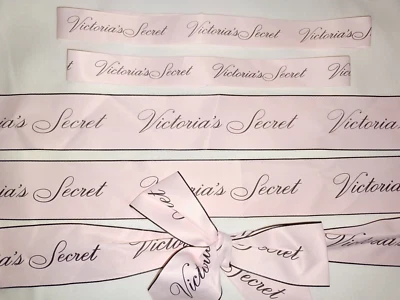 JUEGO DE REGALO CINTA LAZO VICTORIA SECRET DECORACIÓN ENVOLTURA BANDA ENVOLTURA LOTE LOGO Fiesta RARO Foto 1 de 2