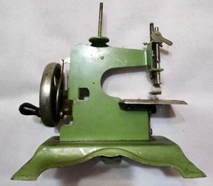 Antique Toy Sewing Machine Green - Picture 1 of 7