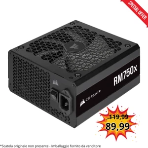 Corsair Alimentatore Power Supply Modulare 750w RM750x Efficienza 80 PLUS Gold - Afbeelding 1 van 8