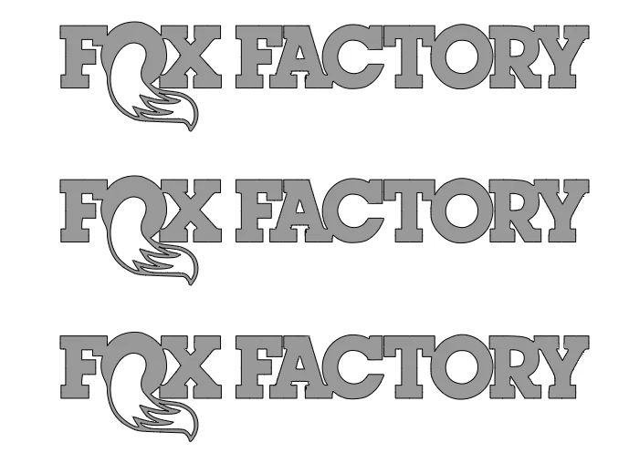LOSI    FOX    FACTORY  DIE-CUT  Decal   Sticker  (  3 PCS  )  RC Truck NEW - Image 1 of 1