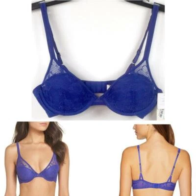 Sujetador On Gossamer Racy Lace Demi Elige Talla y Color G3160 Nuevo Foto 1 de 4