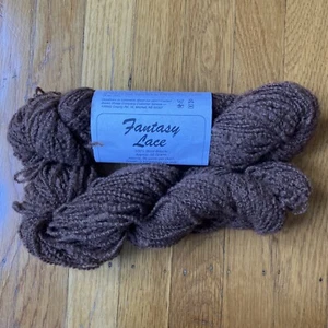 NEW 2 Skein Brown Sheep Co. Fantasy Lace 100% Wool Boucle Woodgrain 50 Gr - Picture 1 of 7