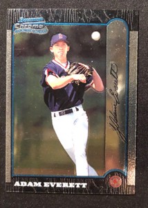 1999 Bowman Chrome Baseball Adam Everett RC Boston Red Sox Card #77