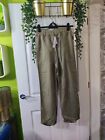 Topshop Slouch Pants Trousers In Khaki-green size 6