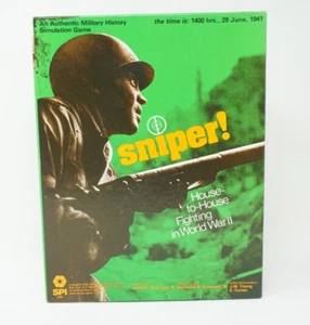 Gioco da tavolo vintage TSR SPI 1973 guerra: cecchino! Combattimento casa per casa non perforato - Foto 1 di 13
