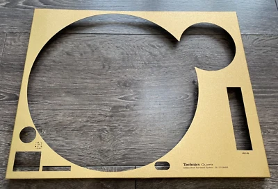 DECK-HEADZ Technics SL-1210 MK2 Copertina con placca frontale Candy/Sparkly Gold con serigrafia