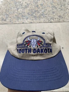 Vintage 90s Black Hills South Dakota Snapback Hat Cap America Native - Picture 1 of 1