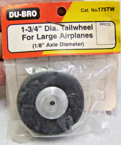 Du-bro Tailwheel 75tw – 3/10,2 Cm Durchmesser, Vollgummi-Reifen, Für .40 Größe Flugzeug-Modelle