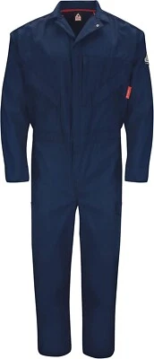New! Bulwark IQ Series 2XL-Reg FR Coveralls Nomex Flame Resistant 7.6 ATPV Navy - Image 1 of 4