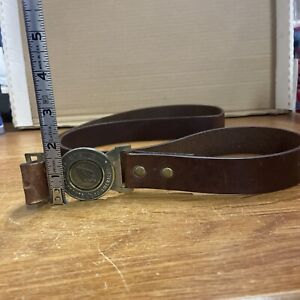 Rare VTG Order Of The Arrow Boy Scouts Of America Leather w/ Unique Belt Buckle