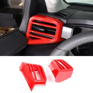 Dashboard Side Air Outlet Frame Cover ABS Red Trim For Toyota Sequoia 2023-2024 - Picture 1 of 12