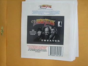 2017 RPARKS THE 3 THREE STOOGES THEATRE NUOVO WRAPPER LOTTO 24 WRAPPER L@@K - Foto 1 di 3