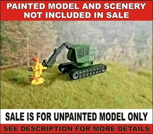 HO Spur Feller Buncher Holzfäller 1:87 Eisenbahnfahrzeug Zug unlackiert - Bild 1 von 2