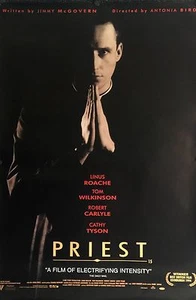 POSTER POSTER FILM PRIEST ORIGINALE UK 60" X 40" ARROTOLATO LINUS ROACHE - Foto 1 di 1