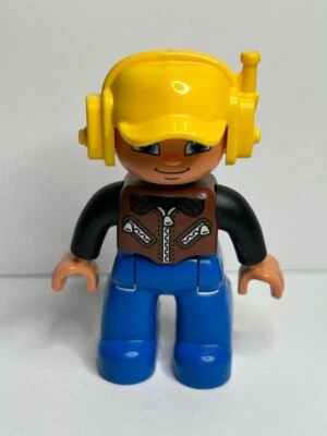 Lego Duplo Helicopter Pilot Man Figure Toy - Image 1 of 2