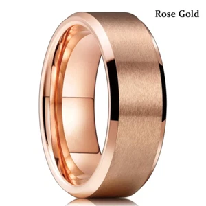 Tungsten 8mm Ring (Rose Gold) - Picture 1 of 1