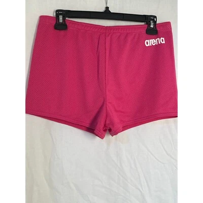 Pantalones Cortos de Natación Arena Rosa Caliente Malla Ropa Activa Cordón L Foto 1 de 4