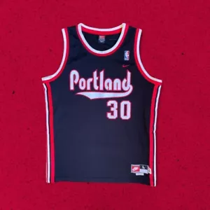 Vintage Nike Rasheed Wallace NBA Portland Trailblazers Jersey Mens L Swingman - Picture 1 of 4