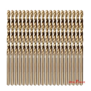 20 Pezzi Punte Trapano Torsione Cobalto 9/32" Gambo Tondo HSS M35 per Metallo - Foto 1 di 5