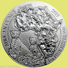 AFRICAN CHEETAH - 1 Oz .999 Silver Wildlife Coin in Capsule -  2013 Rwanda