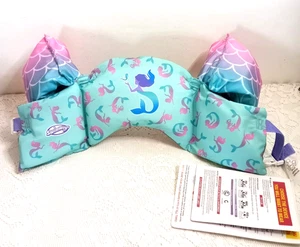 Toddler Swim Trainer Vest SWIMWAYS PUDDLE JUMPER Life Jacket 33-55lbs MERMAID - Photo 1/15