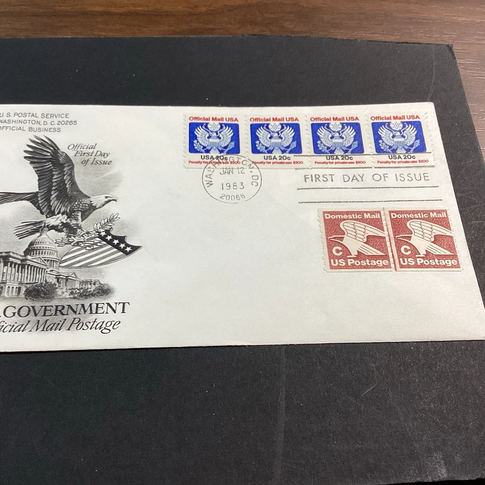 1983-BALD EAGLE   OFFICIAL MAIL ARTCRAFT CACHET FDC-US - Image 1 of 1