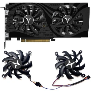 Ventilateur de Refroidissement pour YESTON RX6600XT RX6600 6500 8Go GAEA Carte Graphique Refroidisseur Ventilateurs - Photo 1/7